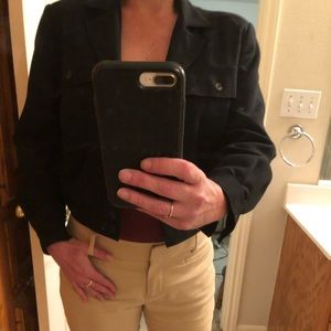 Jones New York black flight jacket